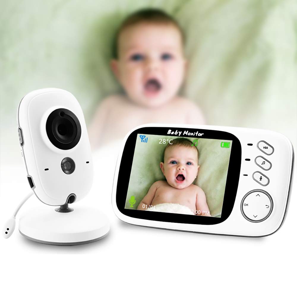 Moniteur intelligent pour bébé avec vision nocturne pour calmer les pleurs