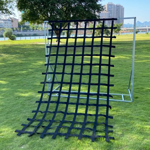 CL CLC Military Climbing Net 11ftx6ft (132inchx72inch)- Playground Play Safety Net, Rope Ladder, Jungle Gyms, Swing Set, Obstacle Courses for Outdoor Treehouse
