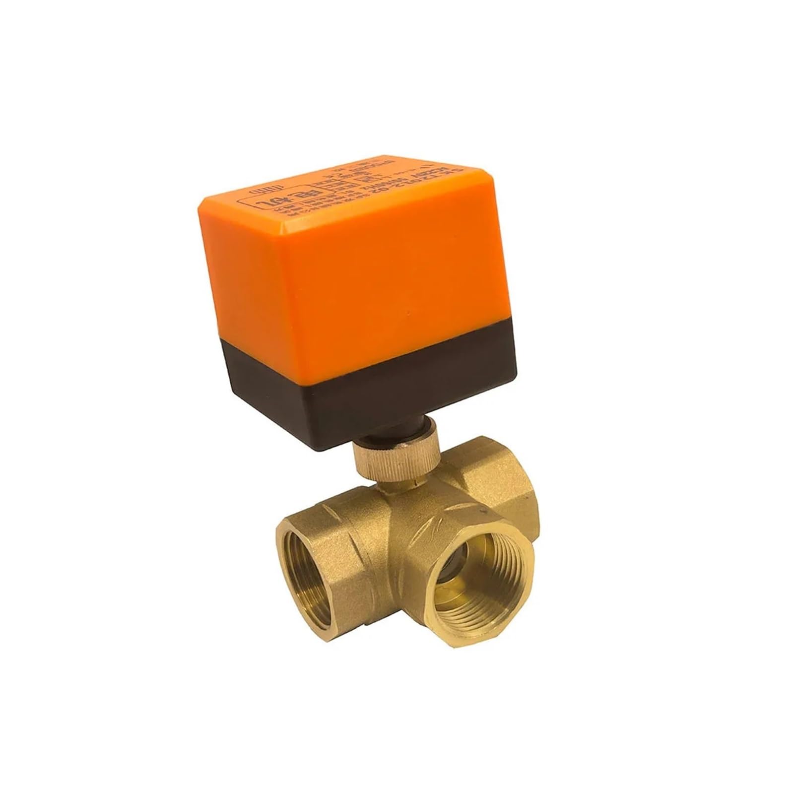 Xfmzfubd 45659 1/2'' Three Way T Type Motorized Ball Valve 220V 12V 24V Brass Electric Ball Valve(24V-Cr03)