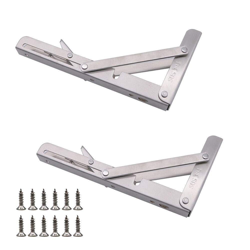 Supports d'étagère pliables 10 pouces pour aménager votre buanderie ou caravane