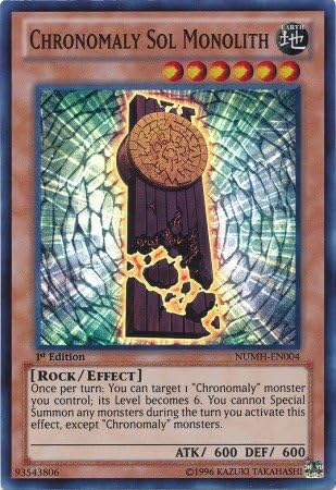 YU-GI-OH! - Monolito Sol Cronomalía (NUMH-EN004) - Cazadores de Números - 1 Edición - Super Rare