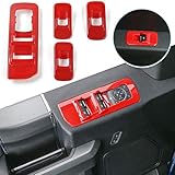 Car Window Lift Switch Panel Decoration Frame Cover Trim for 2015 2016 2017 2018 2019...