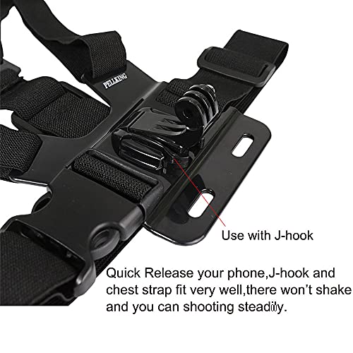 Pellking Mobile Phone Chest Mount Harness Strap Holder Cell Phone Clip Action Camera Pov For Samsung Iphone Plus Etc thumb #9