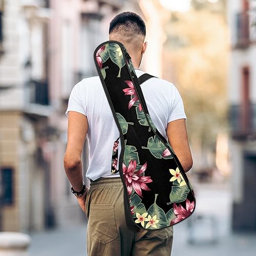 JRHEJTHH Durable Ukulele Bag Water Resistent Ukulele Case with Adjustable Shoulders for 21 23 24 inch Thick Padding Beautiful Flowers - Les Beatles, Paul McCartney, John Lennon, RIngo Starr, George Harrison JRHEJTHH Durable Ukulele Bag Water Resistent Ukulele Case with Adjustable Shoulders for 21 23 24 inch Thick Padding Beautiful Flowers – Image 6