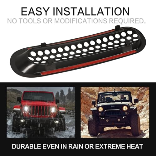Image of for Jeep Wrangler JK Grill Inserts, Matte Black Front Mesh Grille Cover Guard Clip-in for Jeep JK Wrangler & Wrangler Unlimited 2007-2017 Accessories