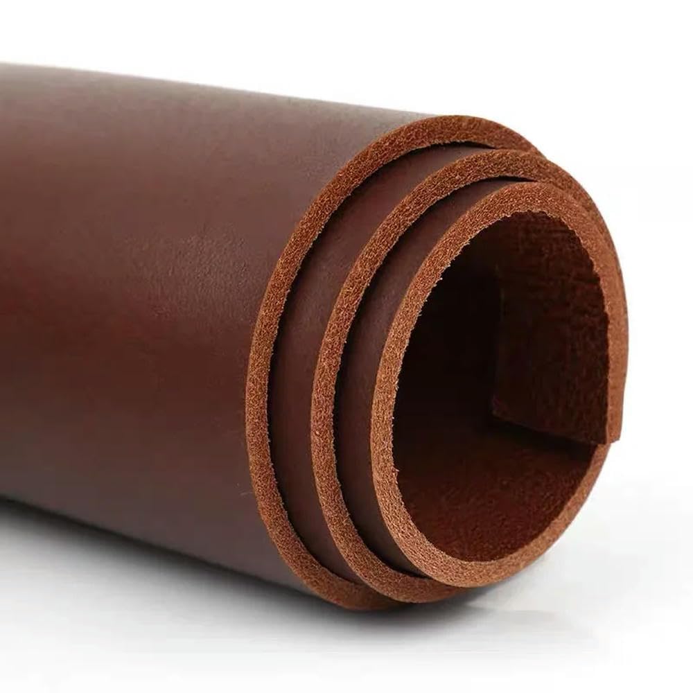 Skóra garbowana roślinnie o grubości 2,5 mm brązowa czarna sztywna górna warstwa skóry bydlęcej, prawdziwa skóra, osłona noża stół poduszka pasek,
