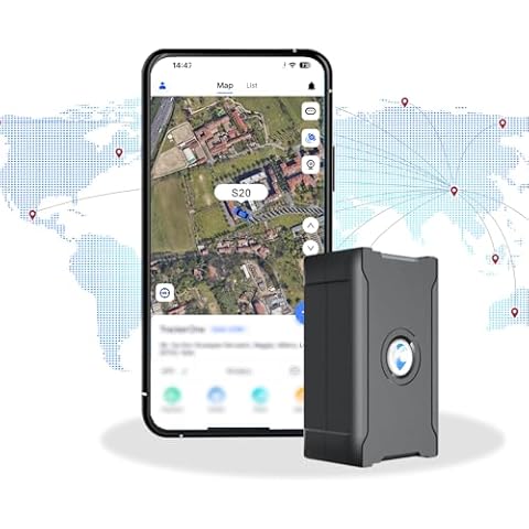 WANWAYTECH 4G GPS Tracker, Car Trackers, GPS Tracker for Vehicle, 6000Mah Rechargeable Battery, GPS Tracking Device Monthly Charge Anti-Theft Vehicle Remote Tracker (Subscription Required) Cover