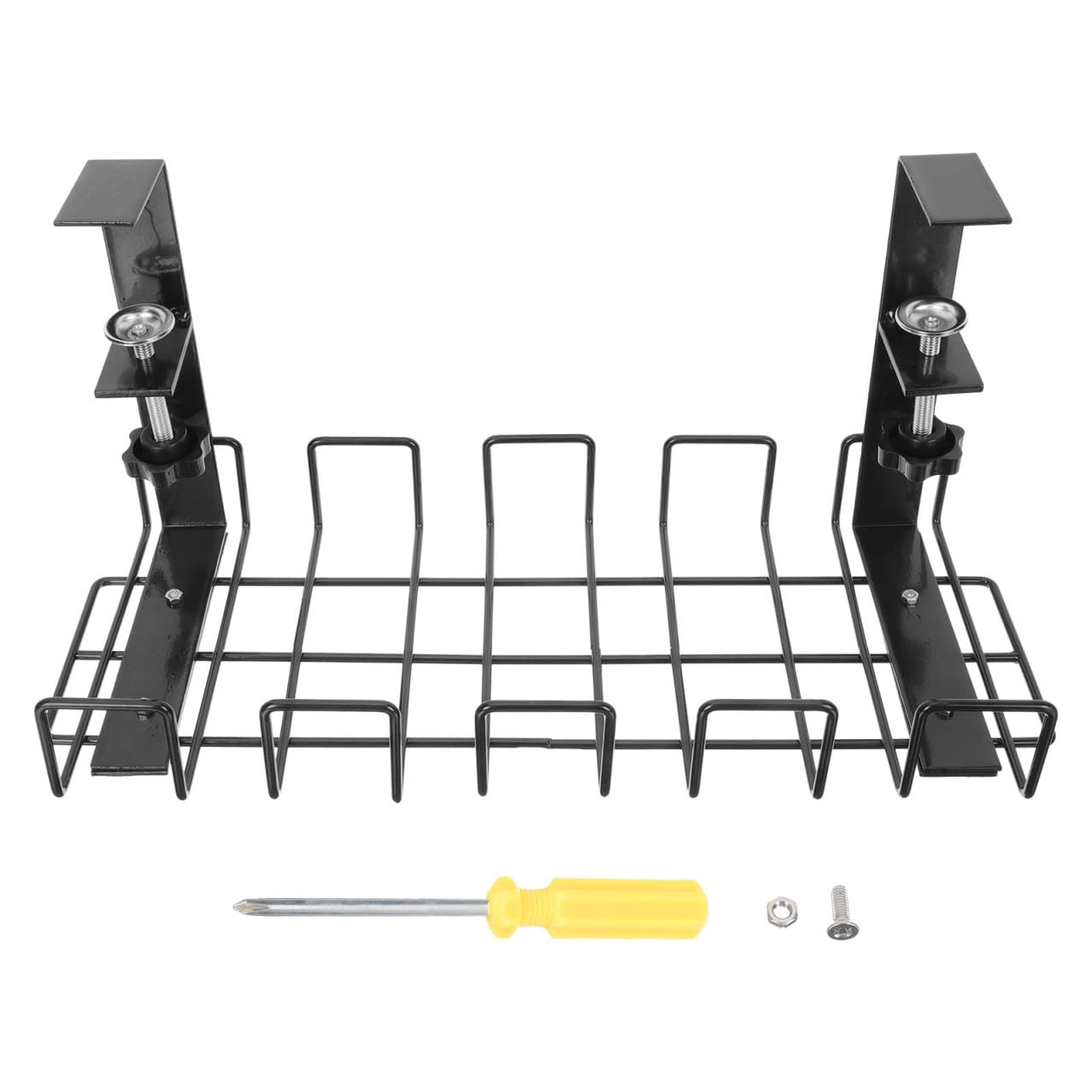 Soporte de Cables de Almacenamiento de Hierro Negro para Escritorio