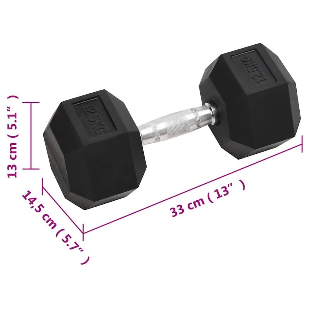 Kurzhanteln 2 Stk. 12,5 kg Gusseisen mit rutschfestem Griff für Krafttraining, Muskelaufbau, Homegym, Fitnessstudio, verstellbar, langlebig, ergonomisch, vielseitiges Sportzubehör