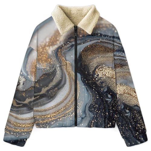Veste polaire femme contre le froid manteau chaud sherpa grandes tailles
