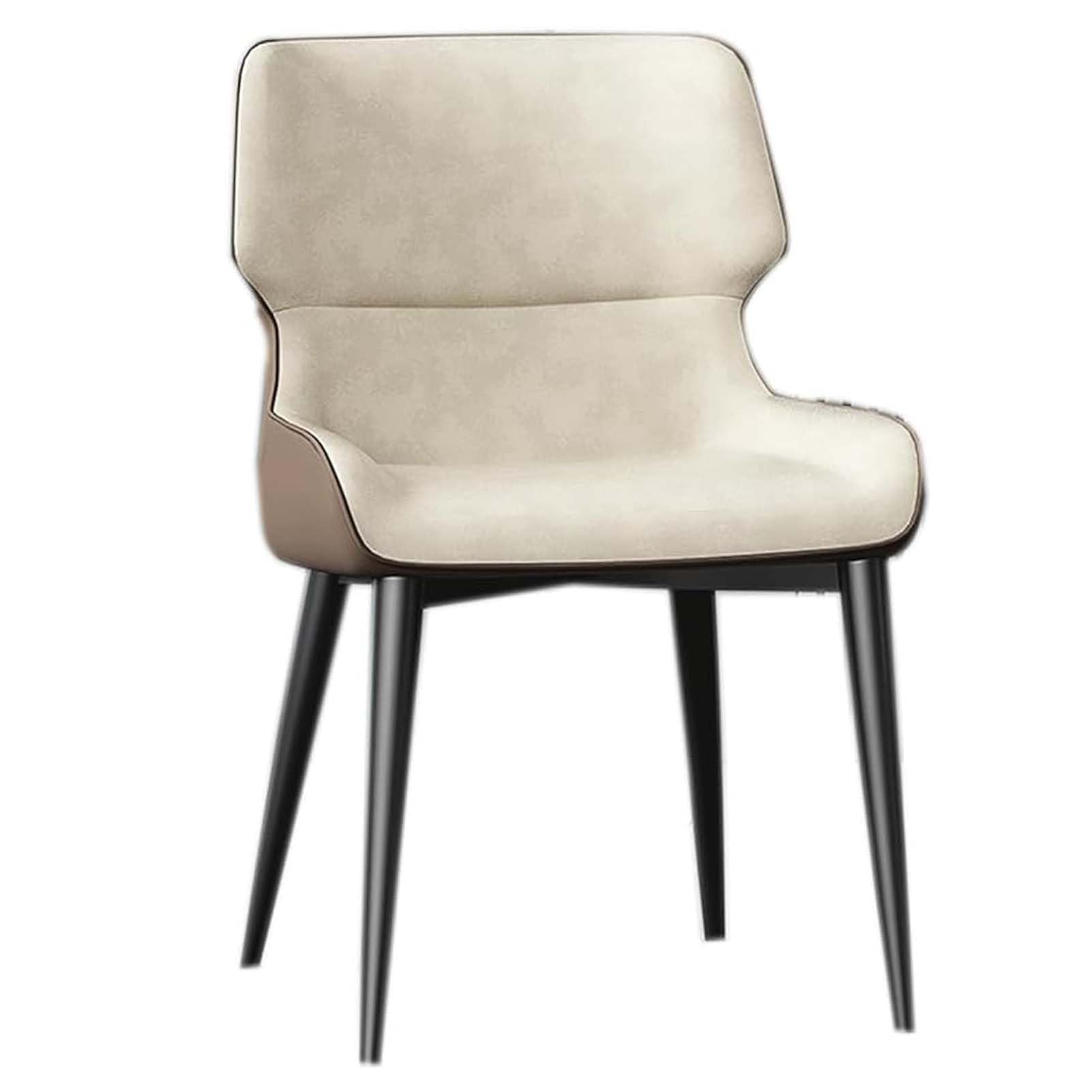 Juego de 2 sillas de Comedor ergonómicas Modernas de Cuero: Elegantes Muebles para el hogar y el Hotel con Patas de Acero al Carbono, Sala de Estar, salón, recepción y mostrad