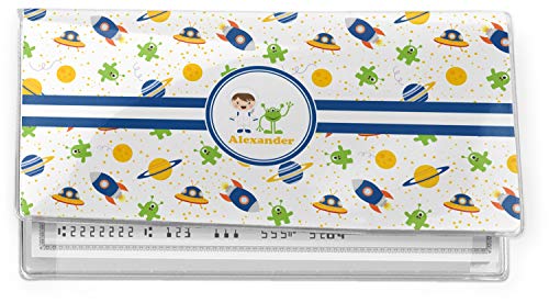 YouCustomizeIt Personalized Boy's Space Themed Vinyl Checkbook Cover