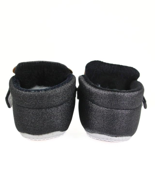 Image of Neska Moda 6 To 12 Months Baby Girls Cotton Hook & Loop Bow Booties -BT1766