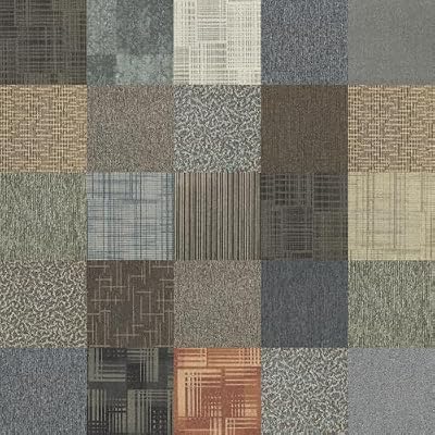 4urFloor Assorted Carpet Tile 24"x24" 96sqft 24 Tiles