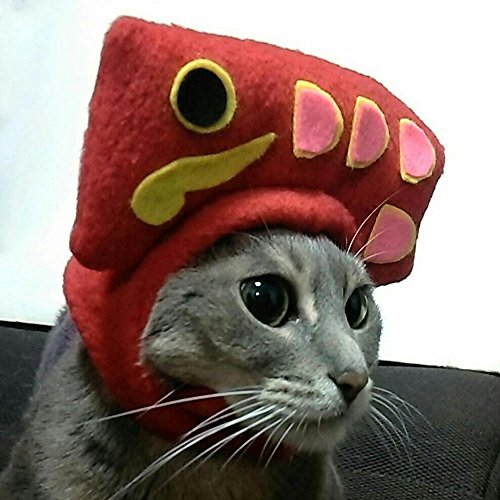 Amazon | 犬猫用コスプレ 鯉のぼり（赤）のかぶりもの（帽子） (S：22