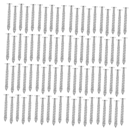 SOLUSTRE Carpet Supply 100pcs M8x70 Trim Nails Stainless Steel Screw Nails Versatile Expansion Nails for Stairs