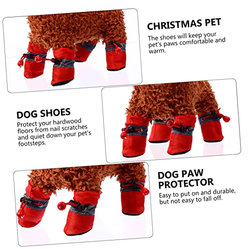 Chaussures pour chiens de hiver antidérapantes bottines chaudes protection pattes - 4