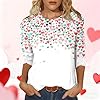 Casual Women's T-Shirt with Fashionable Print for Loose Autumn Look Comfortable Leisure, White #20, S #1