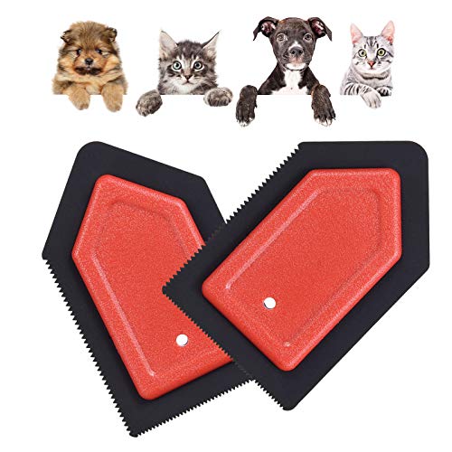 Saqico Mini Pet Hair Remover for Couch Dog Hair Remover Cat Hair Remover Brush for Car Pet Hair Detailer Fur Remover for Car Detailing Pet Hair on Carpet |Car Seats | Furniture | Pet Beds (2 Pack)