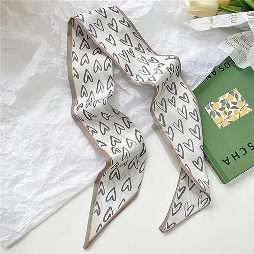 QTMY 4 Pack Purse Scarf for Bags Silk Head Scarf for Hair Handbag Women Scarfs Band Hair Neck Scarves Fashion Gifts,422