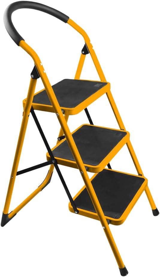Tolsen HEAVY DUTY STEEL LADDER 330 LBS - 3 STEPS