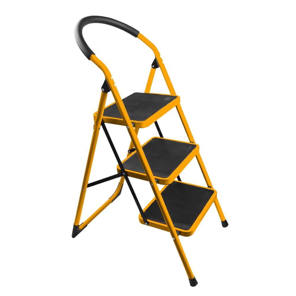 Tolsen HEAVY DUTY STEEL LADDER 330 LBS - 3 STEPS