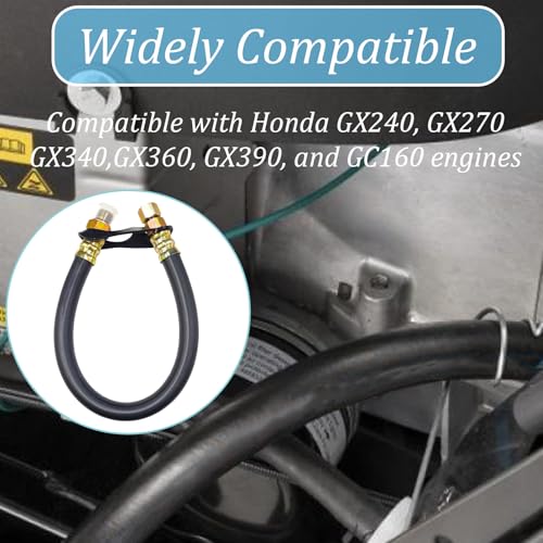 Image of Fit for HON1012 12mm Oil Drain Hose Replacement for Honda Engines,Compatible with Hon-da GX240, GX270, GX340, GX360, GX390, GC160 Series