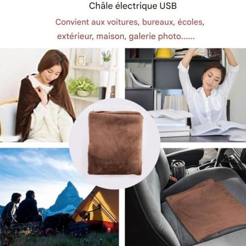 Mantas eléctricas usb de tejido suave y transpirable para calentar el sofá 4