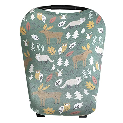 Image of Copper Pearl Multi-Use Cover: Car Seat Covers, Nursing Cover, and Stroller Cover for Sun - Stretchy Fabric, All-Season Use, Stylish Designs, Easy Access for Moms - Atwood