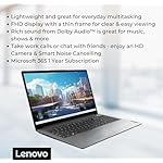 Lenovo IdeaPad 1 Student Laptop, 15.6" FHD Display, Intel Dual Core Processor, 12GB RAM, 512GB SSD + 128GB eMMC, 1 Year Office 365, Wi-Fi 6, Webcam, Bluetooth, SD Card Reader, Windows 11 Home, Grey - Image 3