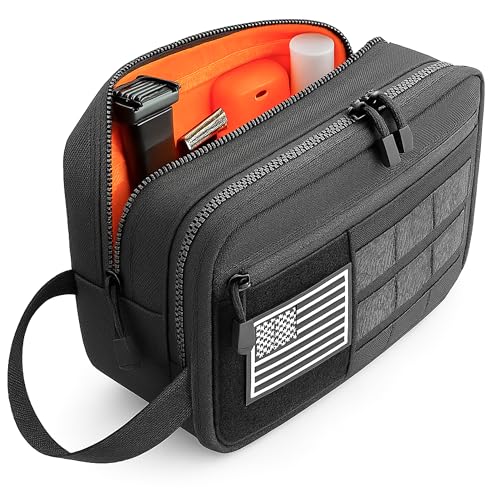 Professional Tactical Toiletry Bag for Men - Extra Large Wet & Dry Compartment Separate Dopp Kit, Tactical Molle Travel Toiletry Bag — Perfect Mens Toiletry Travel Bag or Dopp Kit Men