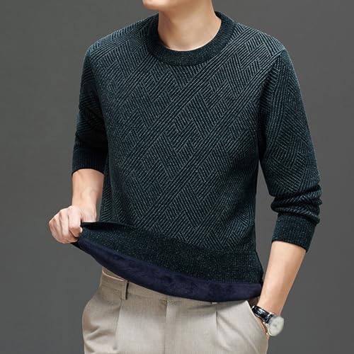 Mens Knitted Dress Sweaters Casual Pullover Sweater Soft Long Sleeve Slim Fit Crewneck Sweater Fall Stylish Knitwear3