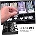 AUTSUPPL Cash Drawer Tray Removable Coin Compartments Portable Money Insert for Retail Shops Black Currency Till Replacement Organizer for Efficient Cash Management