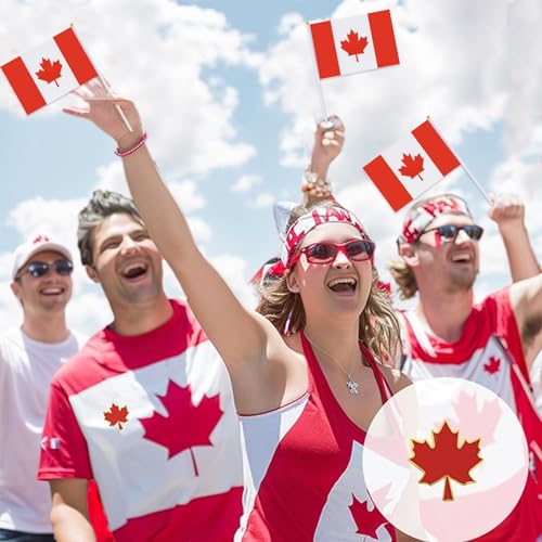 Petits drapeaux du Canada à main pour célébrer la fête nationale - 3