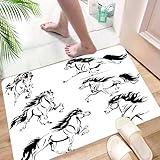 HKPOEQ Alfombra de Baño Antideslizante, Alfombrilla súper Absorbente |...