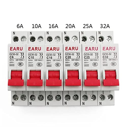 Mini-disjoncteur EPN 1P+N tableau électrique protection circuit 25A - 3