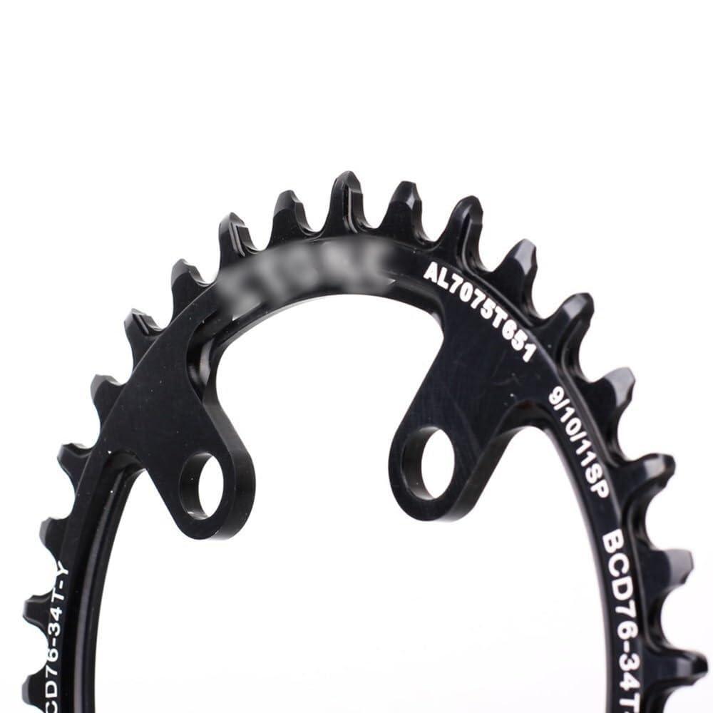 Platos para Bicicletas Plato de Bicicleta 76 BCD, círculo 76mm for MTB, Anillo Cadena Repuesto, Rueda Dentada Escalada Dientes Anchos Estrechos