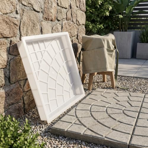 Molde para pavimento de jardín resistente para hormigón en patios exteriores 7