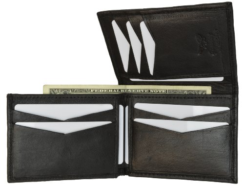 New Unique Flip-Up Mens Wallet & Card Holder Black #139