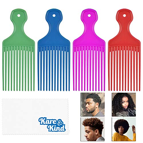 Set de 4 Peines Hair Pick para Cabello Rizado miniatura 2