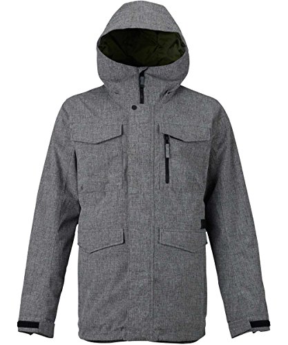 Burton Covert Chaqueta de Snowboard, Hombre, Gris (bog Heather), S