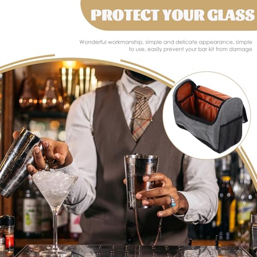 Bolsa de viaje para barman con compartimentos acolchados de nylon ligero 6