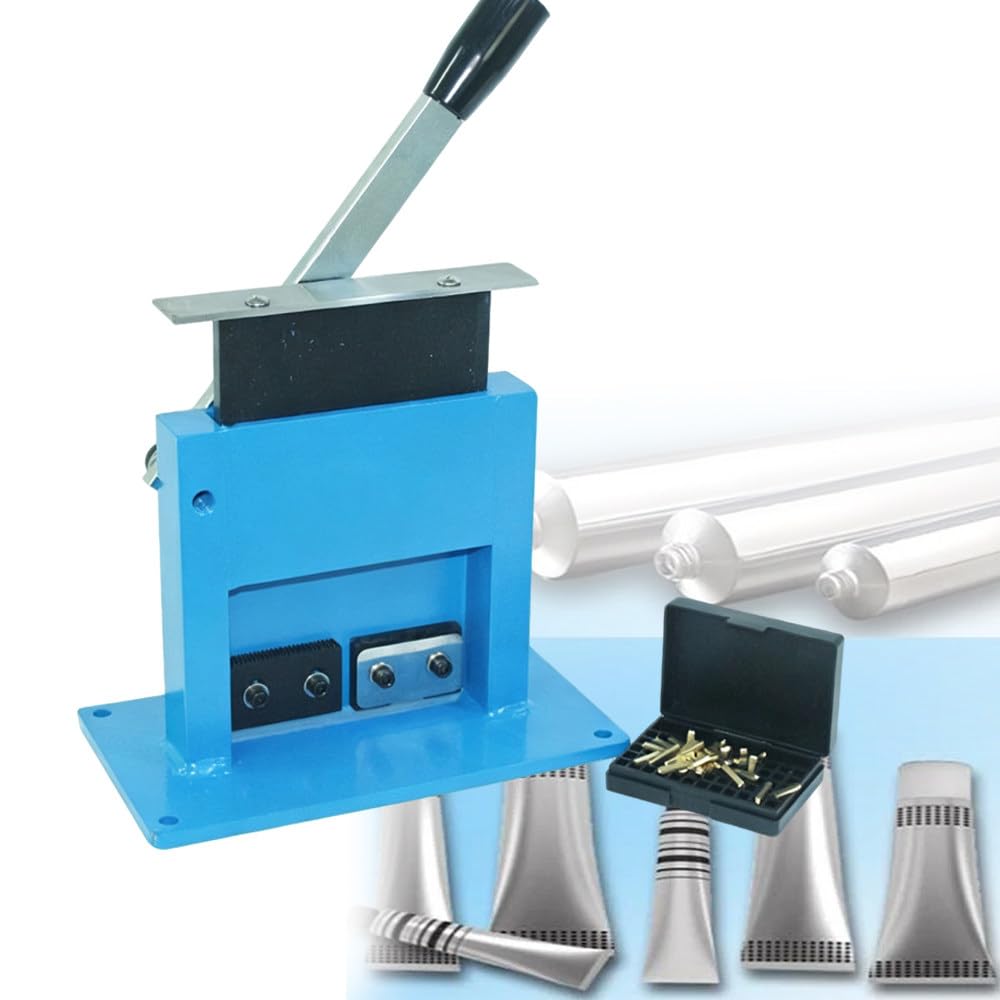 ShaiVrissian Thermoplastic Tube Sealer,Manual Aluminum Laminate Tube Sealer with Date Letter Coder Printer Marker,For Cosmetic,Medicine,Food and Composite Tube Packaging +Coding