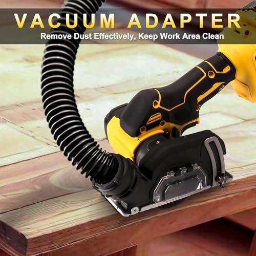 Cordless Cut Off Tool Compatible With DeWalt 20V MAX Battery 3" Mini Circular Saw Brushless Motor Compact Saw with 2 Speed Control and 6pcs Blades For Metal/Wood/Tile/Plastic Cutting (NO Battery) by Abonnylv - Used condition - Image 4