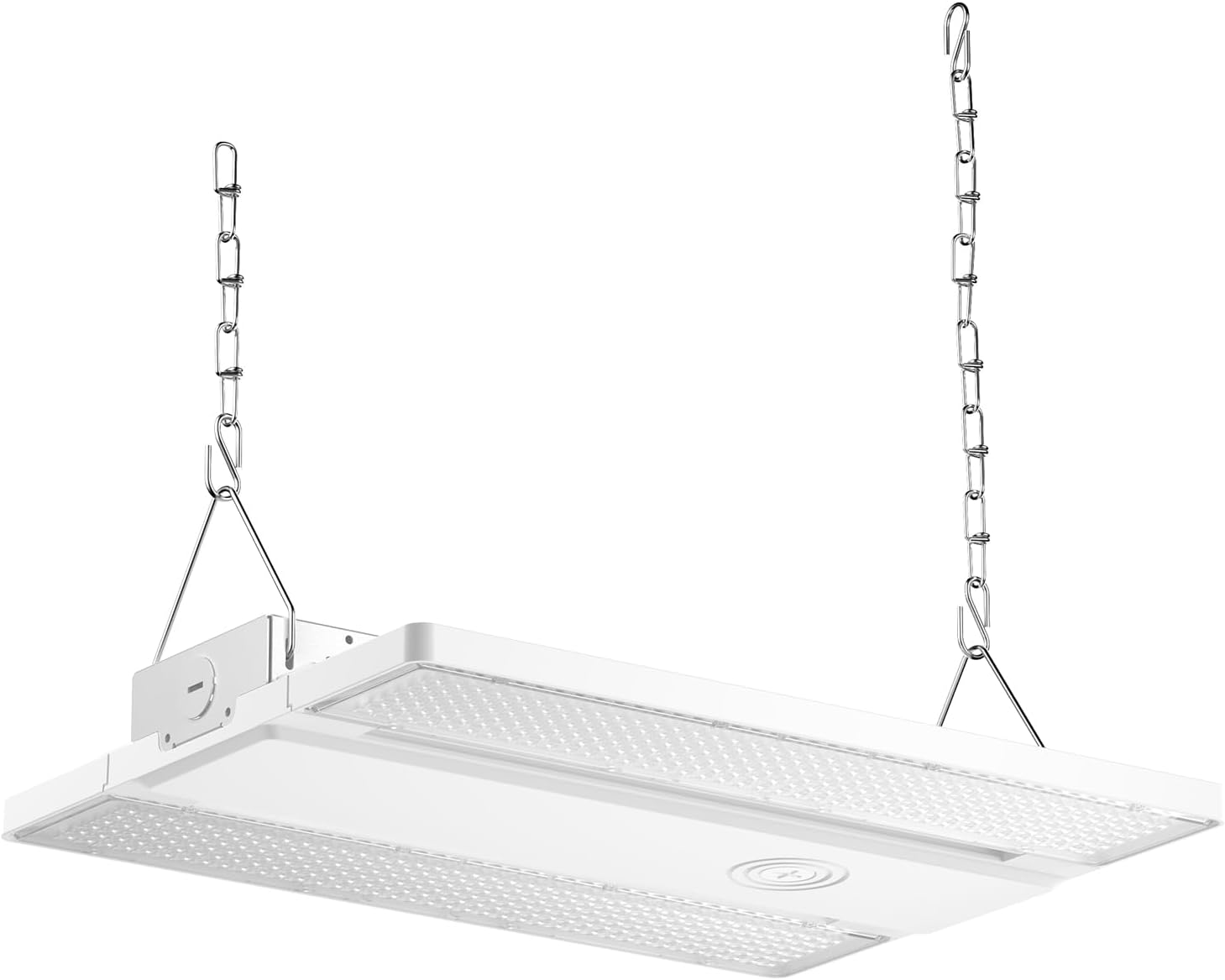 dephen 155W Linear LED High Bay Lights, 23256LM Hanging Shop Lamp, 155W/130W/110W Wattage Adjustable 4000K/5000K Color Tunable Ceiling Lighting for Garage, Factory UL-Listed 1 Pack