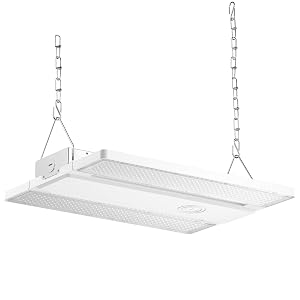 dephen 155W Linear LED High Bay Lights 23256LM Hanging Shop Lamp 155W 130W 110W Wattage Adjustable 4000K 5000K