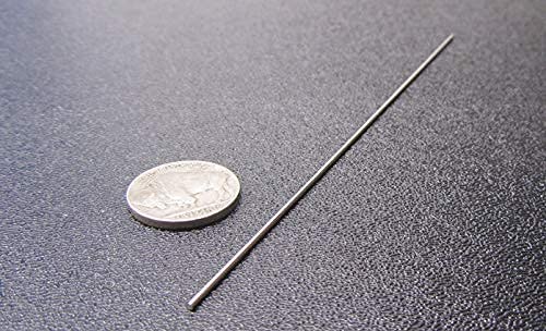 316 Stainless Steel Hardened Shaft .046" Diameter x 6" Long 5 pcs
