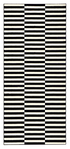 Hanse Home Teppich Panel – Wohnzimmerteppich Kurzflor Streifen Design Grafisches-Muster Moderne Optik für Esszimmer, Wohnzimmer, Kinderzimmer, Flur, Schlafzimmer, Küche – Schwarz Creme, 80x200cm Hanse Home Teppich Panel – Wohnzimmerteppich Kurzflor Streifen Design Grafisches-Muster Moderne Optik für Esszimmer, Wohnzimmer, Kinderzimmer, Flur, Schlafzimmer, Küche – Schwarz Creme, 80x200cm