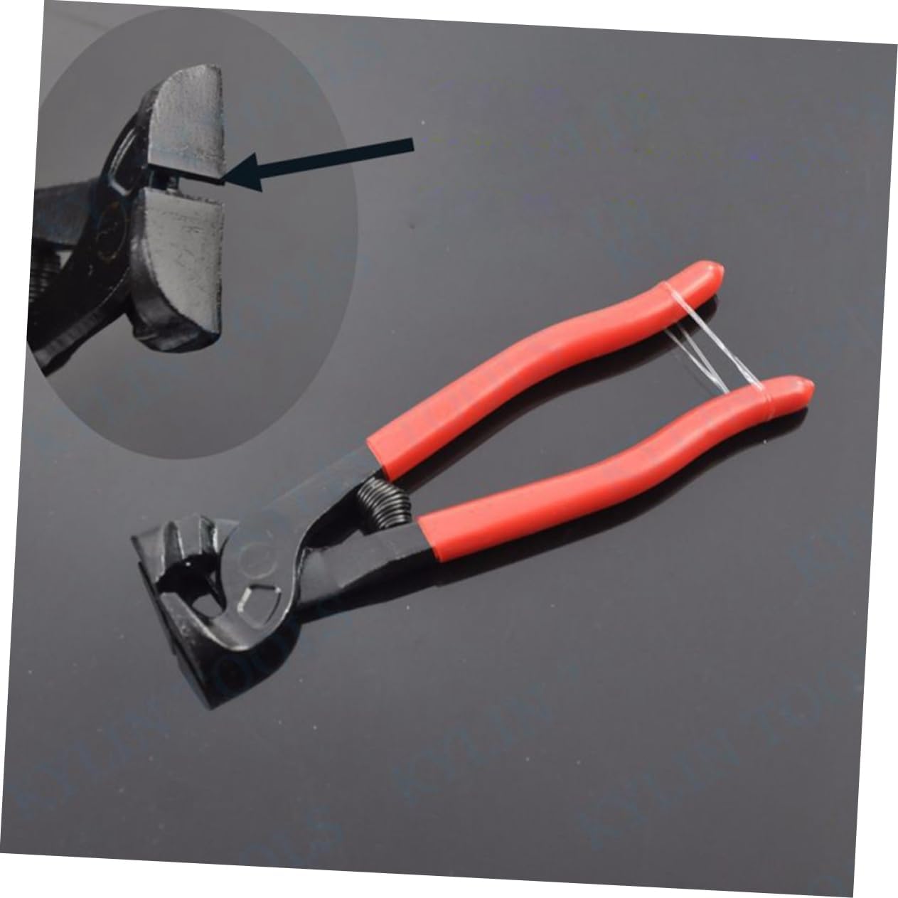TEHAUX 1Pc Glass Tile Cutter Pliers Stainless Steel Manual Round Trimmers for Decoration Ergonomic Antiskid Handle Durable and Efficient Cutting Tool