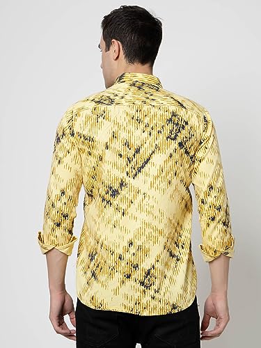 Image of ELYYORK Adwyn Peter Men's Cotton Printed Regular Fit Casual Shirt |Full Sleeve Shirt for men|shirt for men|men's shirt